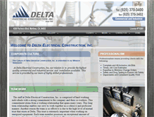Tablet Screenshot of deltaelectricalconst.com